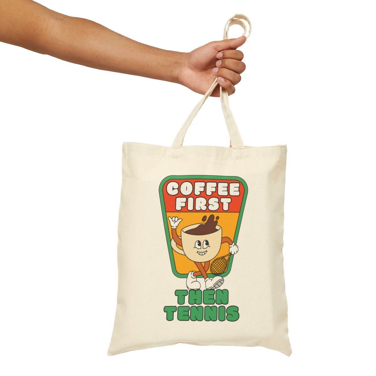 COFFEE FIRST THEN TENNIS 2 -Tennis (Tote Bag)