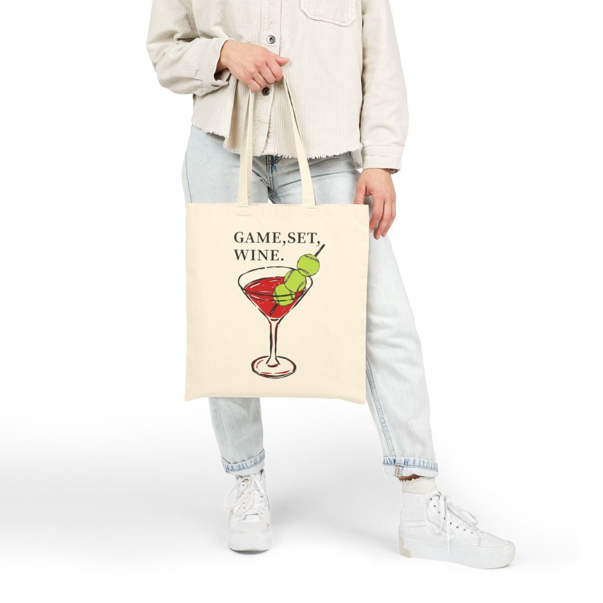 GAME, SET, WINE - Tennis (Tote Bag)