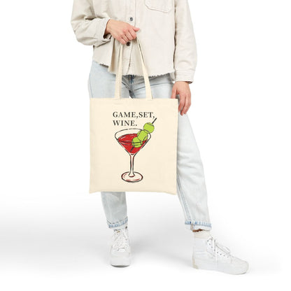 GAME, SET, WINE - Tennis (Tote Bag)