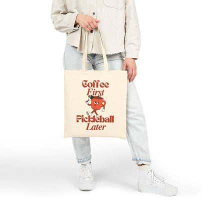 COFFEE FIRST 3 - Pickleball (Tote Bag)