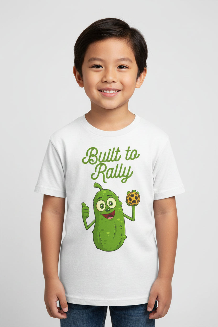 BUILT TO RALLY - Pickleball (Kids Tee)