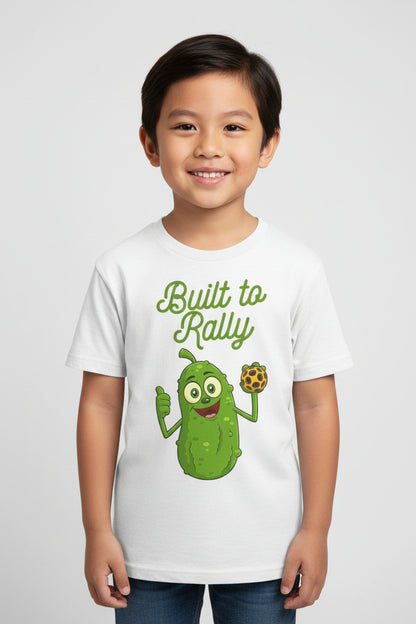 BUILT TO RALLY - Pickleball (Kids Tee)