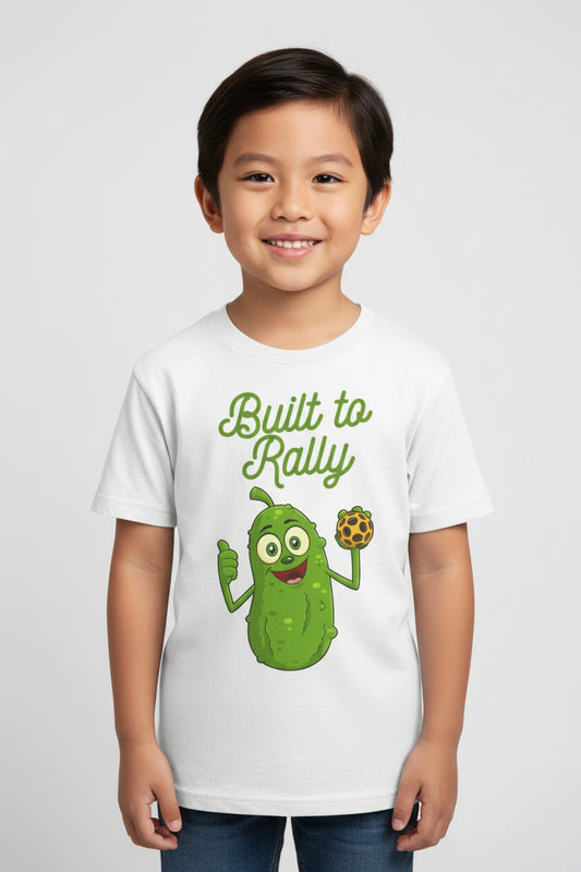 BUILT TO RALLY - Pickleball (Kids Tee)