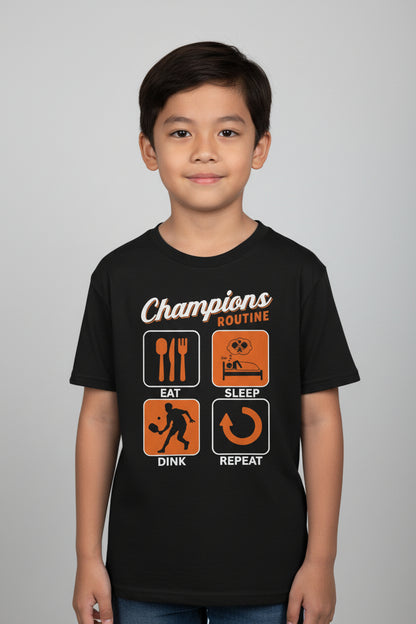 CHAMPIONS ROUTINE - Pickleball (Kids Tee)