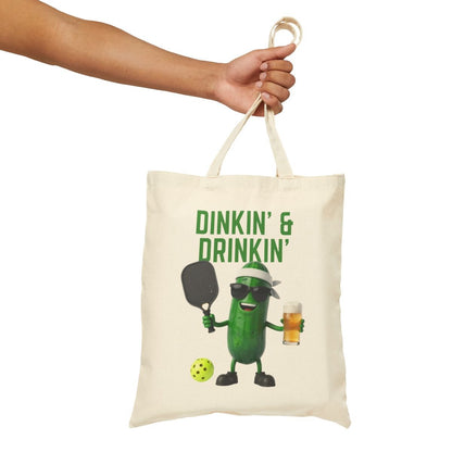DINKIN' & DRINKIN' - Pickleball (Tote Bag)