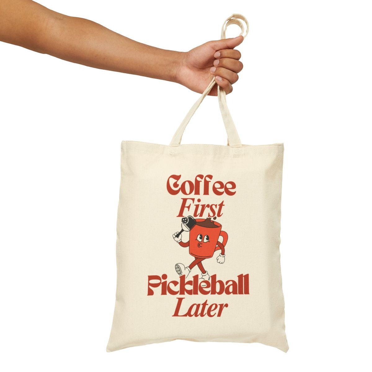 COFFEE FIRST 3 - Pickleball (Tote Bag)