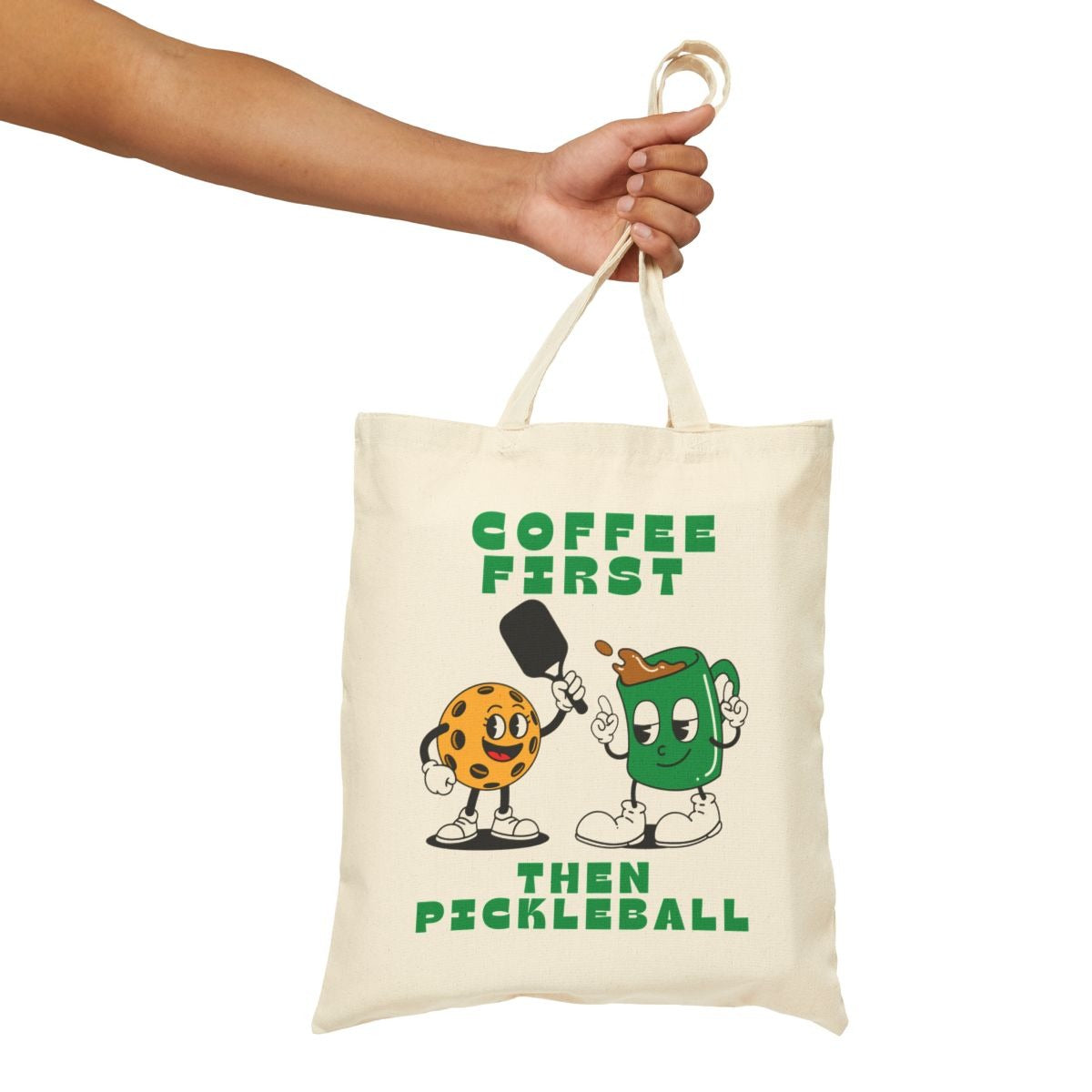 COFFEE FIRST 2 - Pickleball (Tote Bag)
