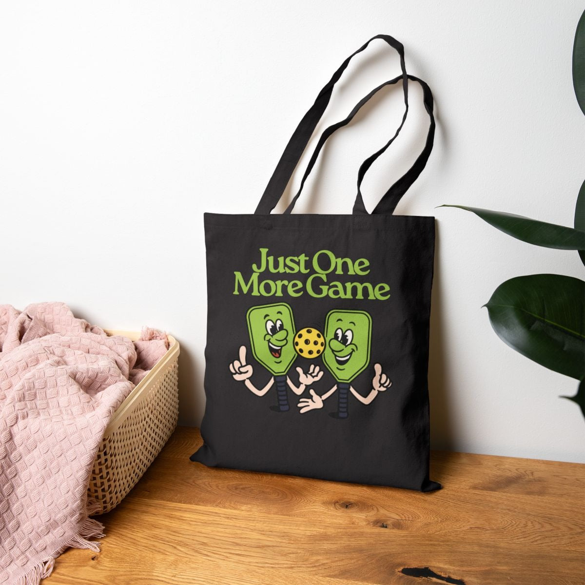 JUST ONE MORE GAME - Pickleball (Tote Bag)