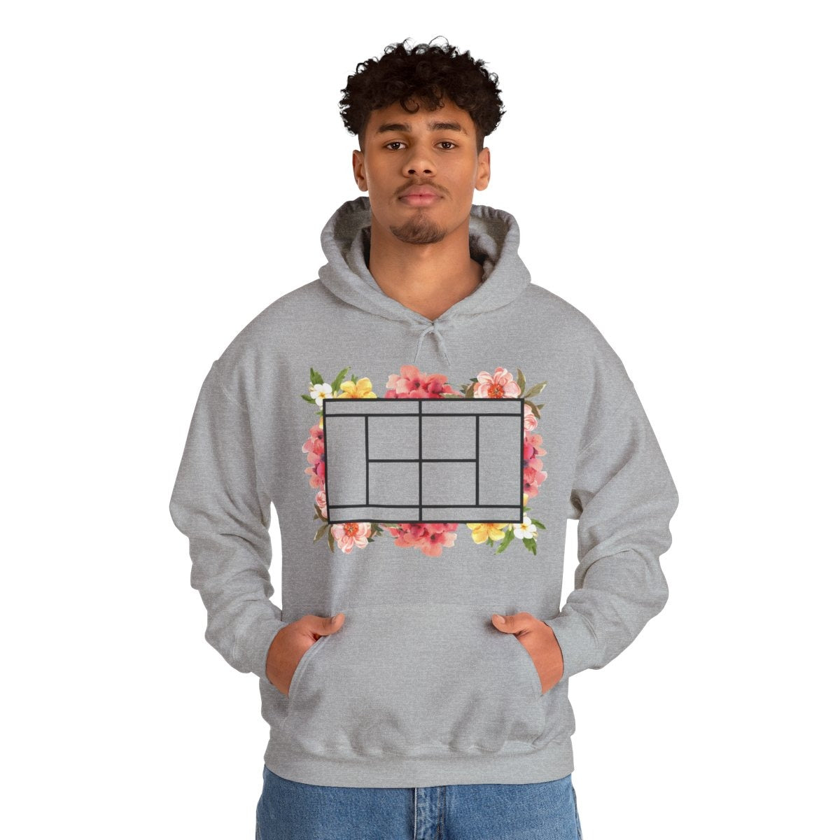 TENNIS FLORAL 1 - Tennis (Hoodie)