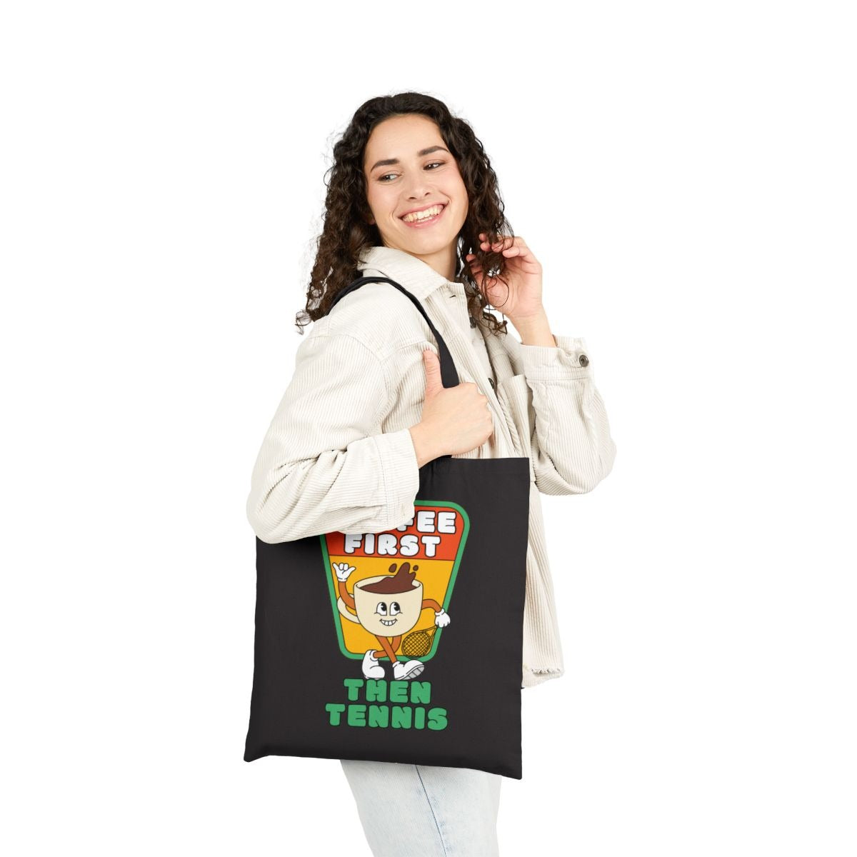 COFFEE FIRST THEN TENNIS 2 -Tennis (Tote Bag)
