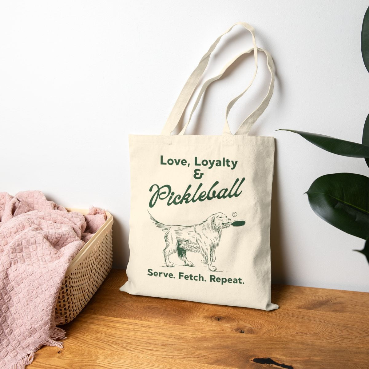 PADDLE & PAWS - Pickleball (Tote Bag)
