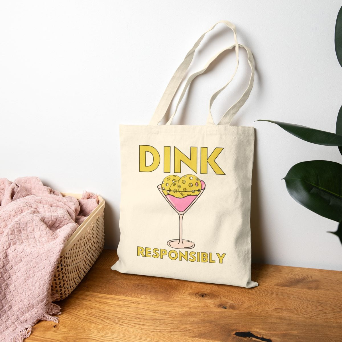 DINK RESPONSIBLY - Pickleball (Tote Bag)