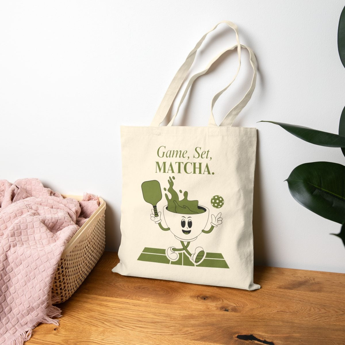 GAME, SET, MACTHA - Pickleball (Tote Bag)