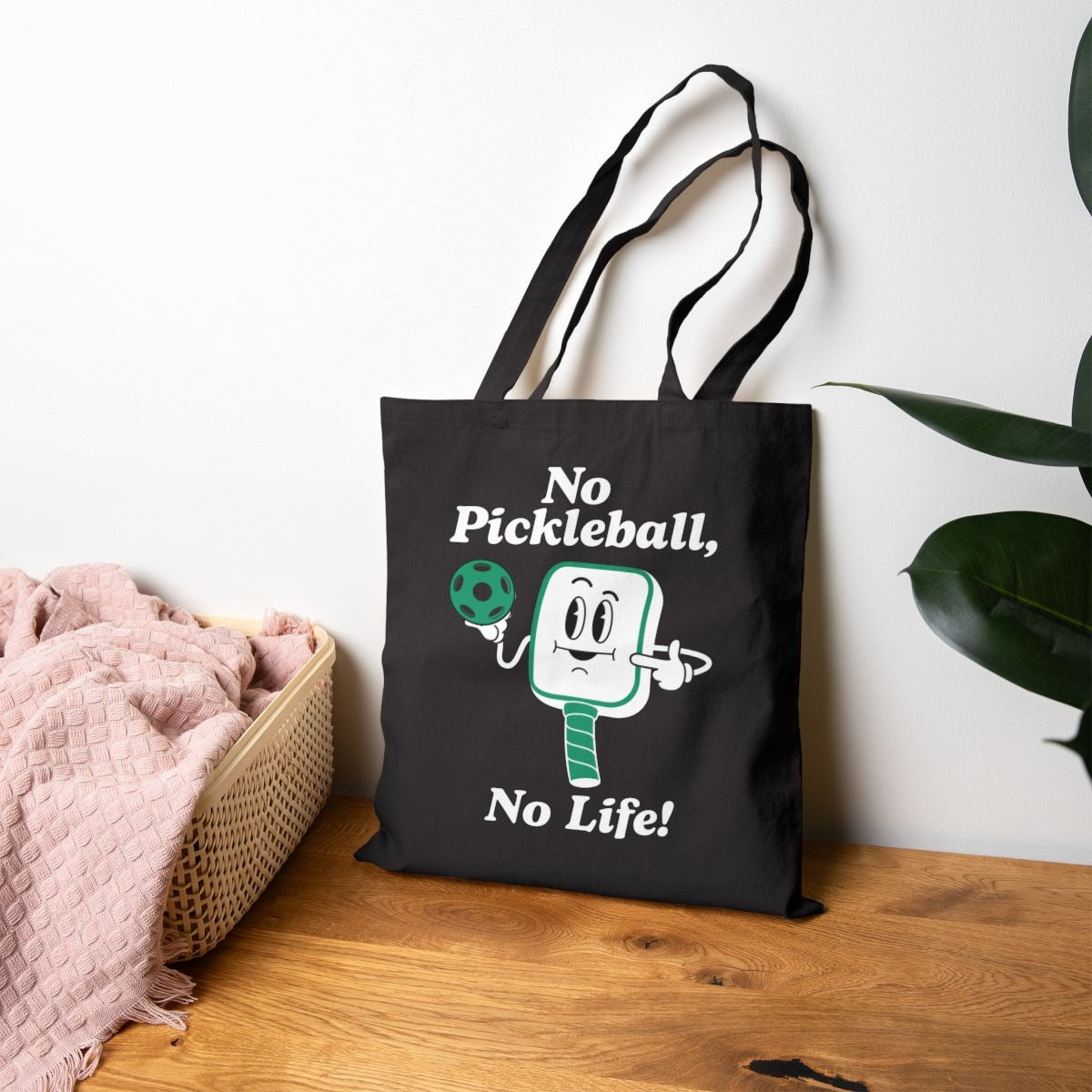 NO PICKLEBALL, NO LIFE - Pickleball (Tote Bag)