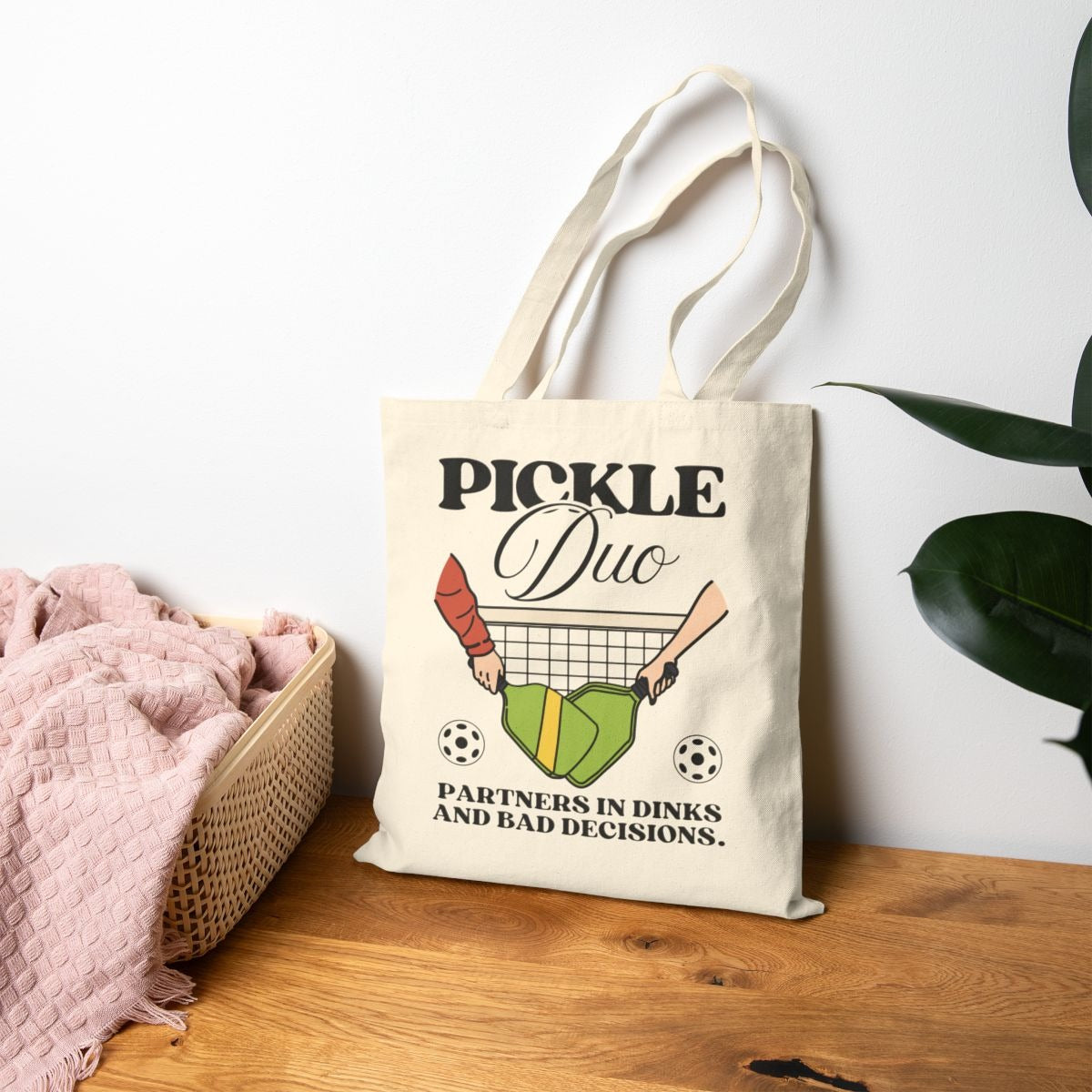 PICKLE DUO - Pickleball (Tote Bag)