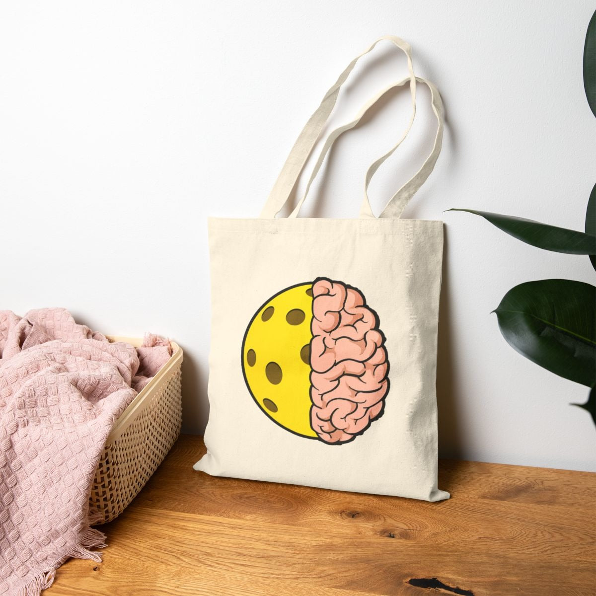 PICKLEBALL BRAIN - Pickleball (Tote Bag)