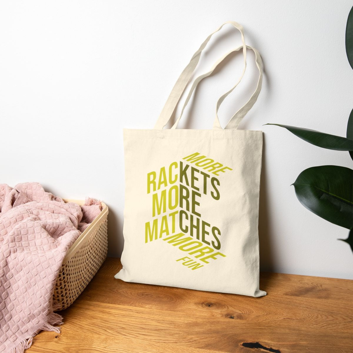 MORE RACKETS - Pickleball (Tote Bag)