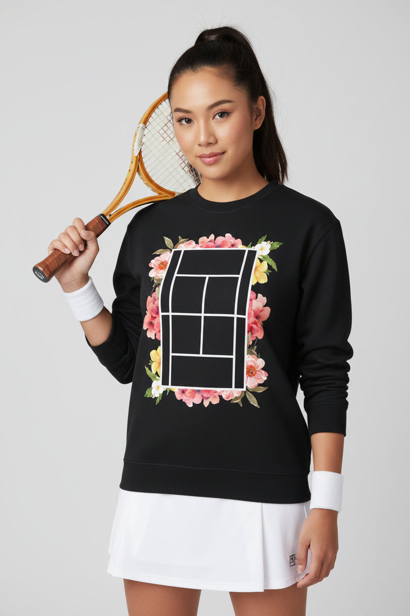 TENNIS FLORAL 1 - Tennis (Sweatshirt)