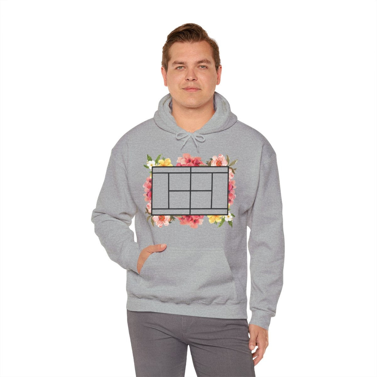TENNIS FLORAL 1 - Tennis (Hoodie)