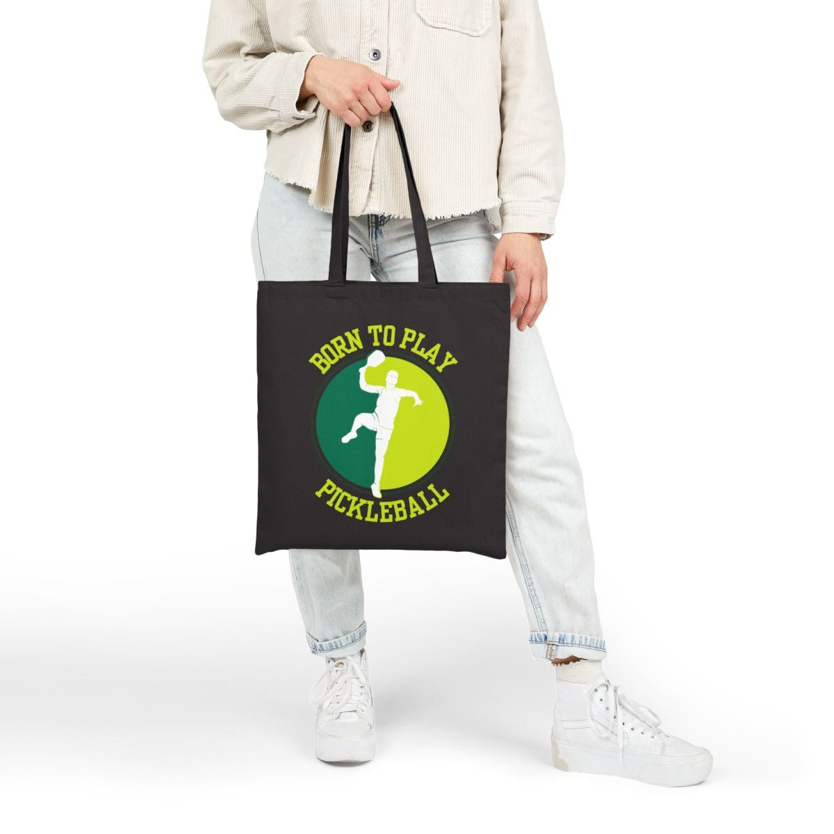 BORN TO PLAY PICKLEBALL - Pickleball (Tote Bag)