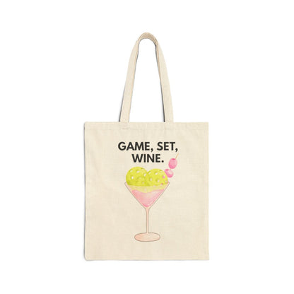 GAME SET WINE - Pickleball (Tote Bag)
