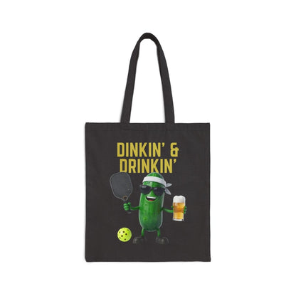 DINKIN' & DRINKIN' - Pickleball (Tote Bag)