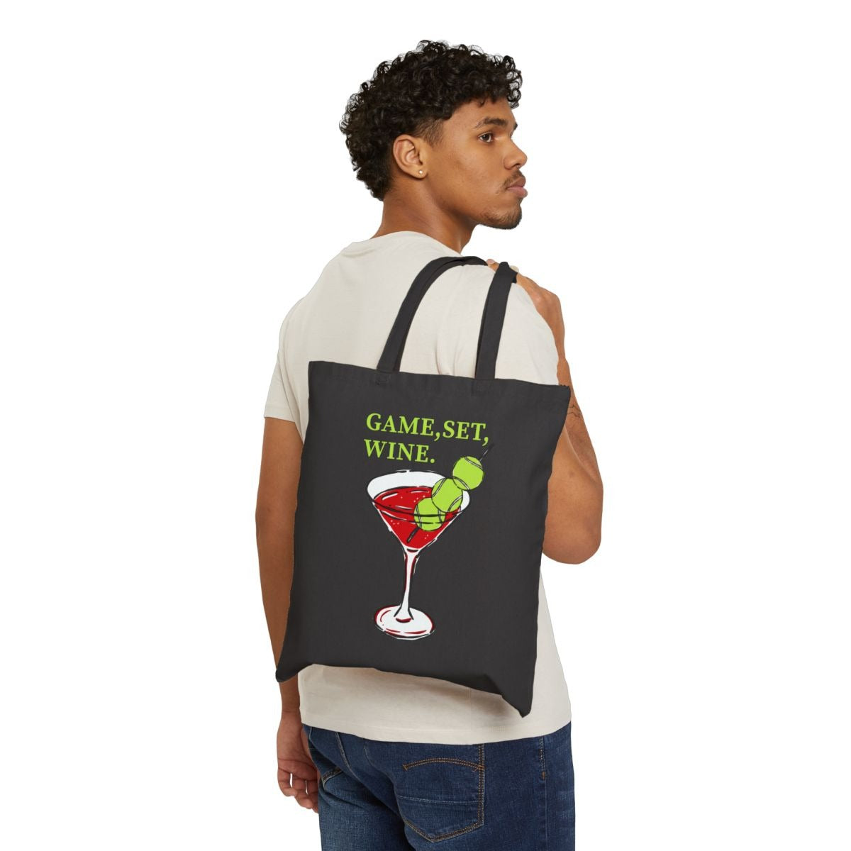 GAME, SET, WINE - Tennis (Tote Bag)