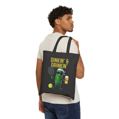 DINKIN' & DRINKIN' - Pickleball (Tote Bag)