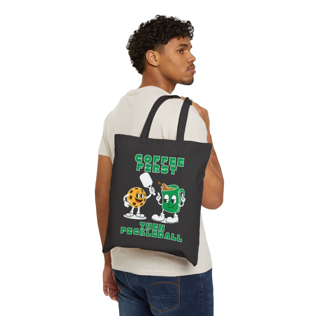 COFFEE FIRST 2 - Pickleball (Tote Bag)