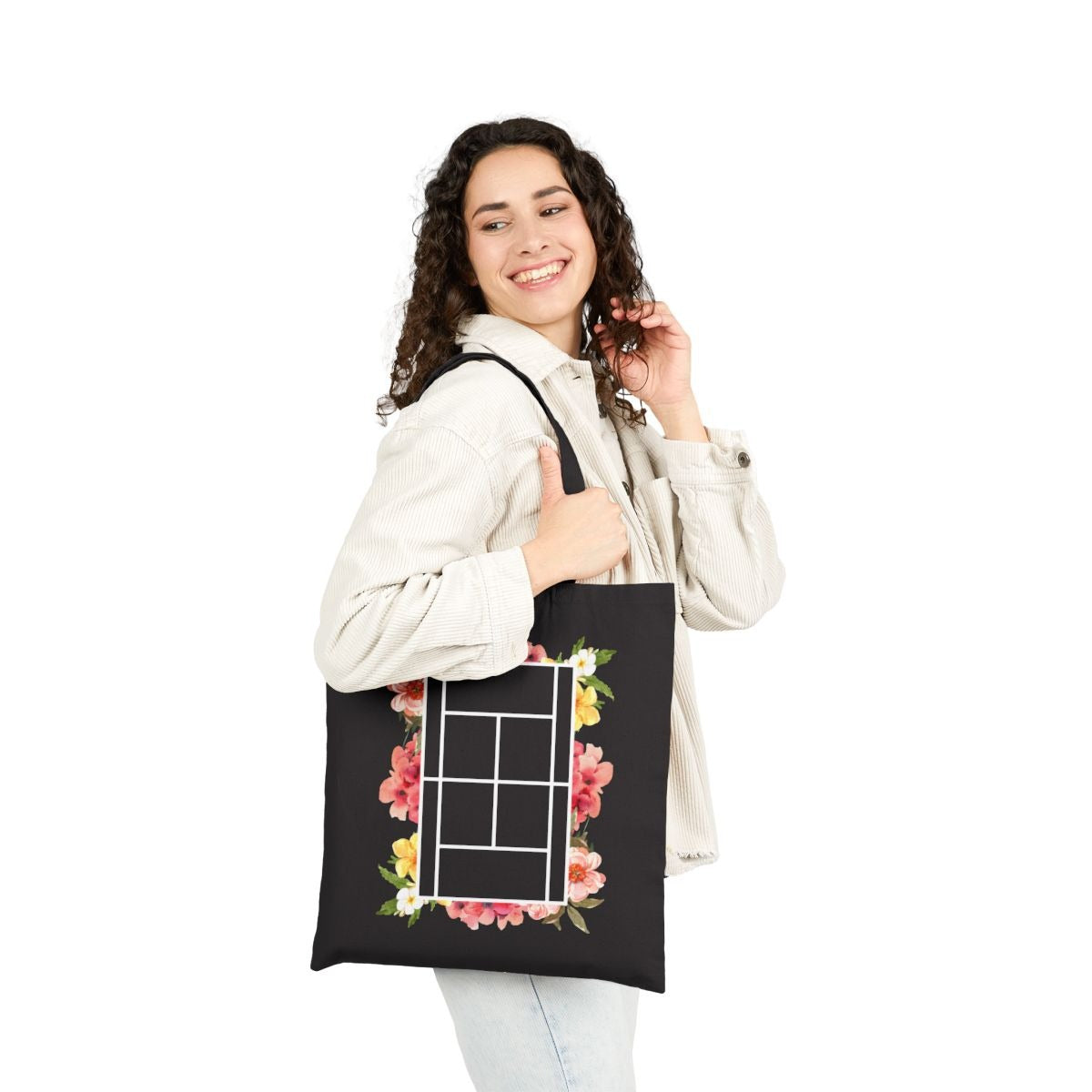 TENNIS FLORAL 1 - Tennis (Tote Bag)
