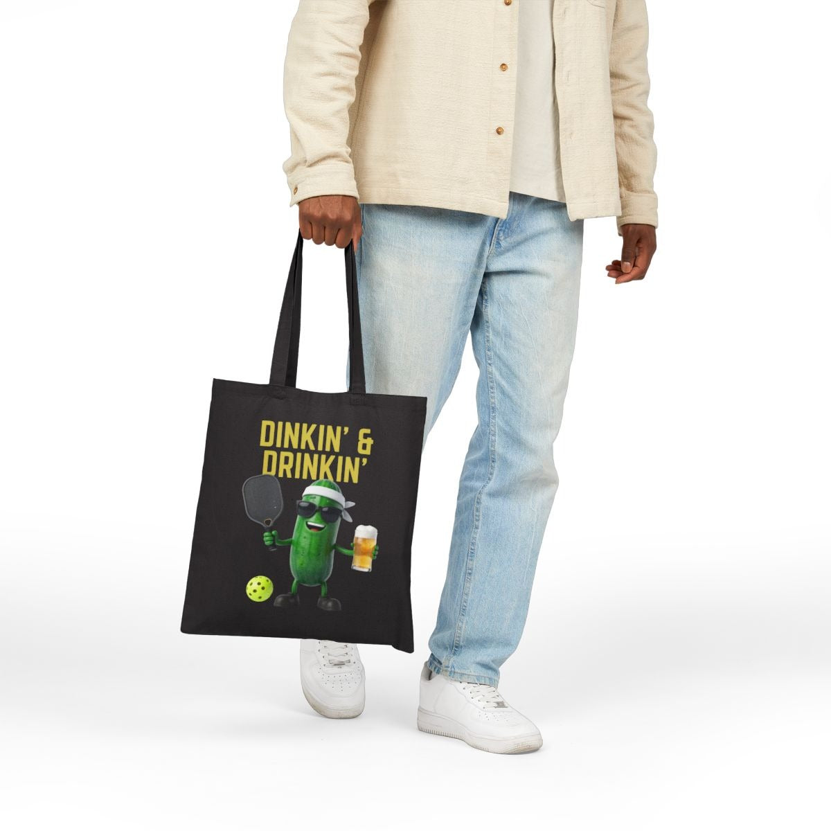 DINKIN' & DRINKIN' - Pickleball (Tote Bag)