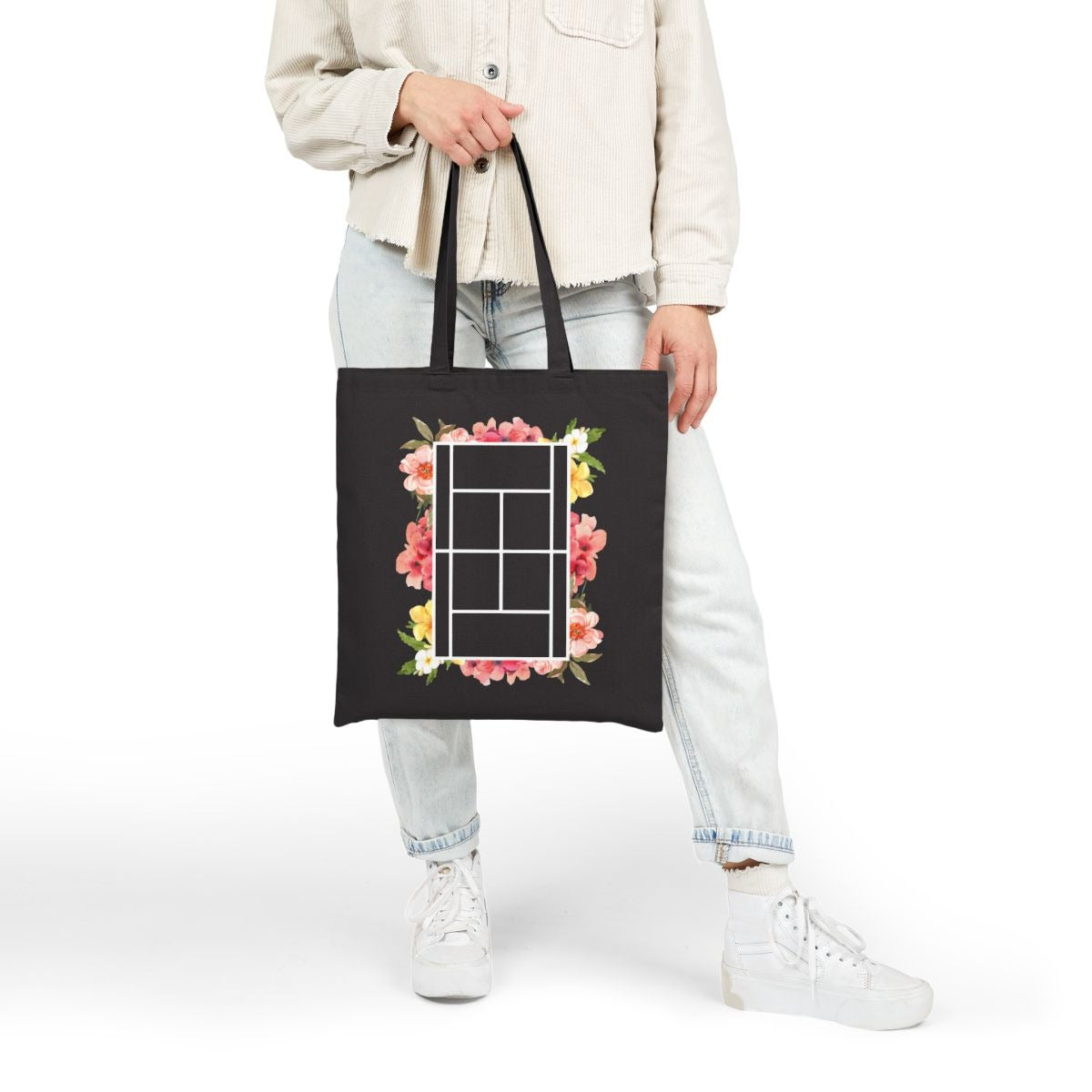 TENNIS FLORAL 1 - Tennis (Tote Bag)