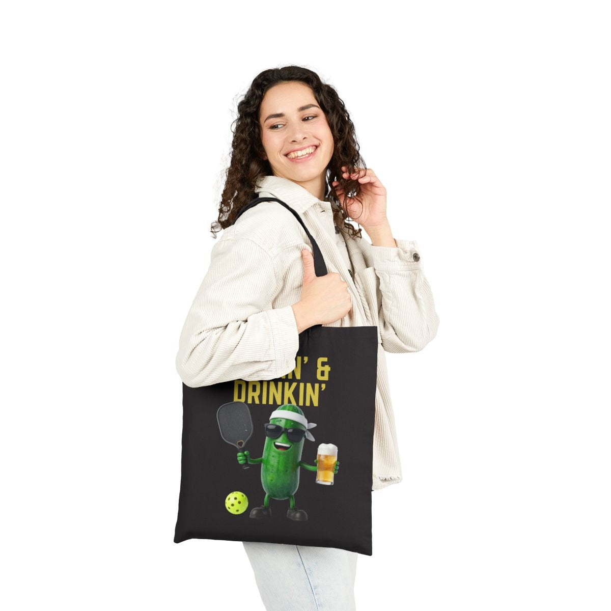 DINKIN' & DRINKIN' - Pickleball (Tote Bag)