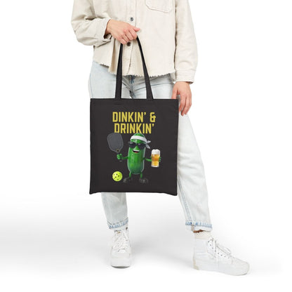 DINKIN' & DRINKIN' - Pickleball (Tote Bag)