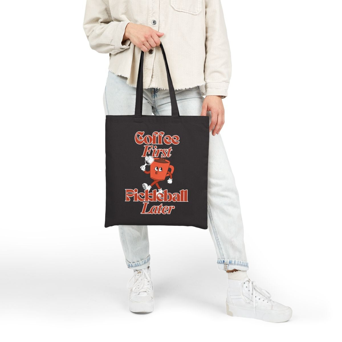 COFFEE FIRST 3 - Pickleball (Tote Bag)