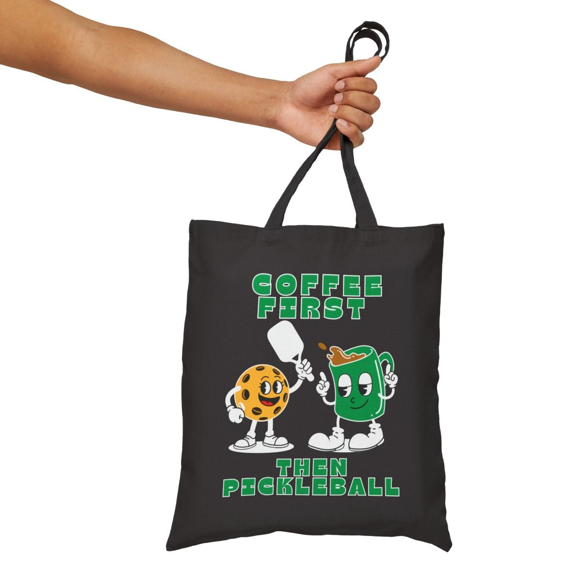 COFFEE FIRST 2 - Pickleball (Tote Bag)