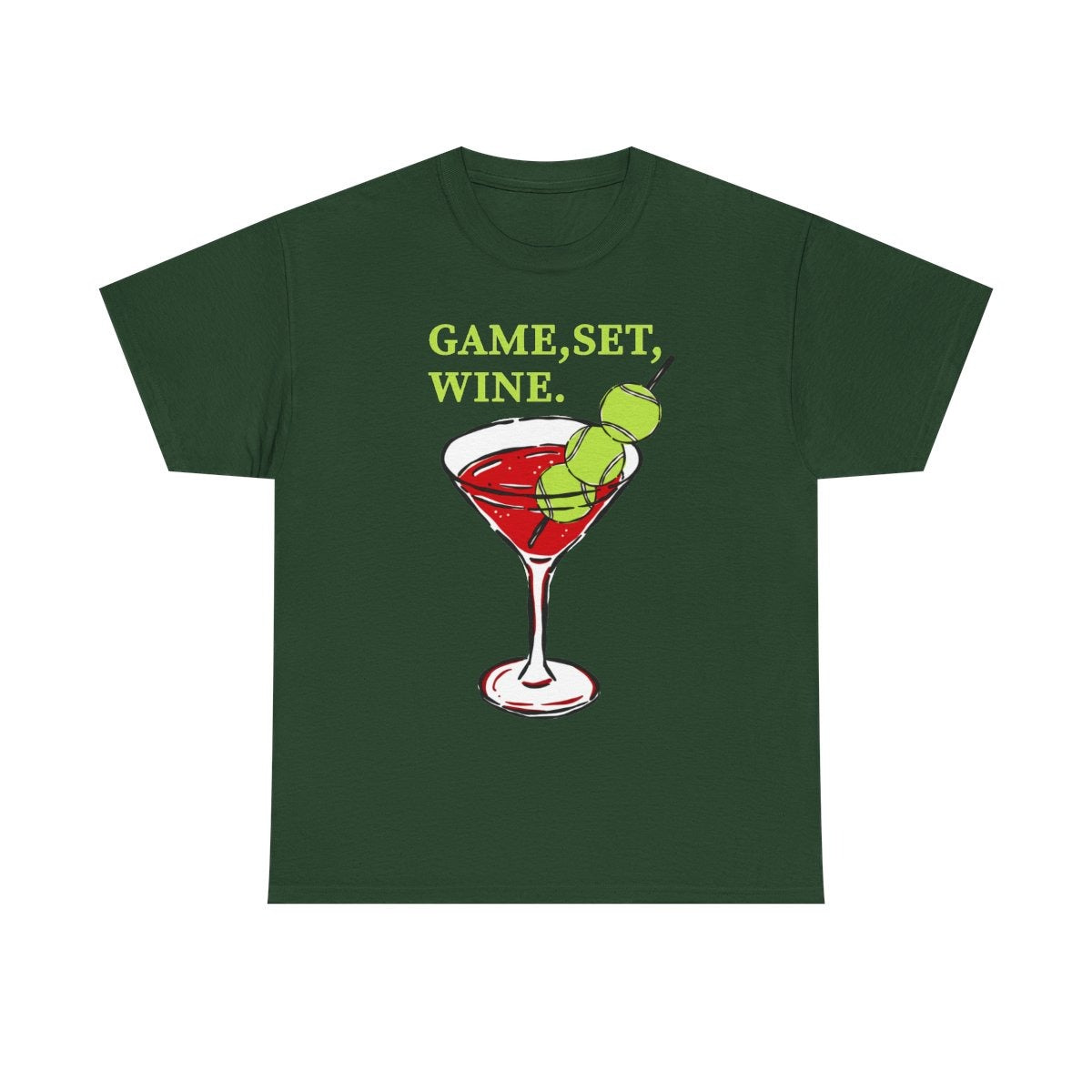 GAME, SET, WINE - Tennis (Basic Tee)