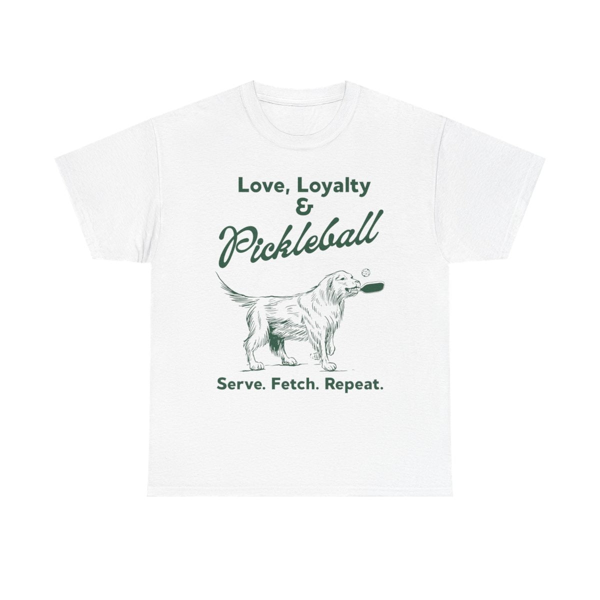 PADDLE & PAWS - Pickleball (Basic Tee)
