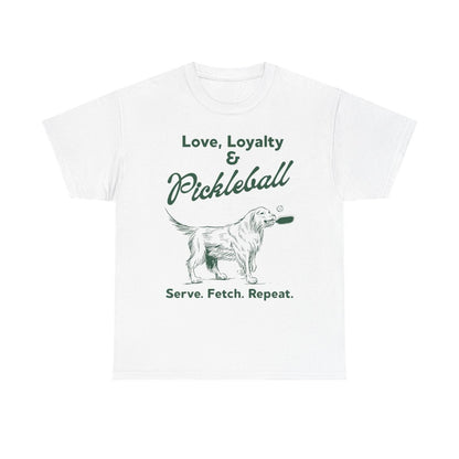 PADDLE & PAWS - Pickleball (Basic Tee)