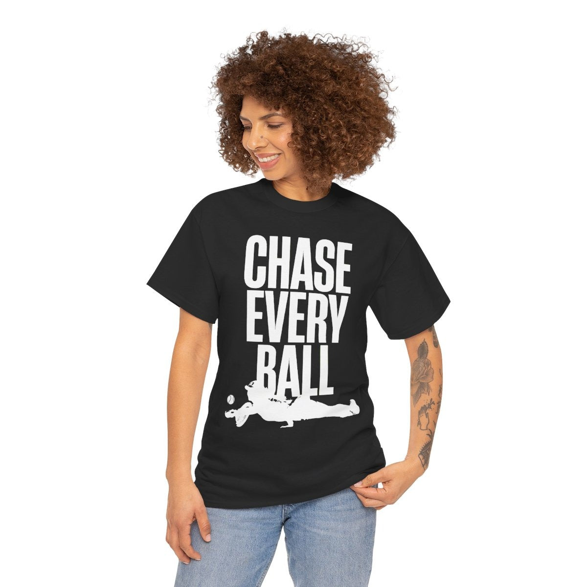 CHASE EVERY BALL - Tennis (Basic Tee)