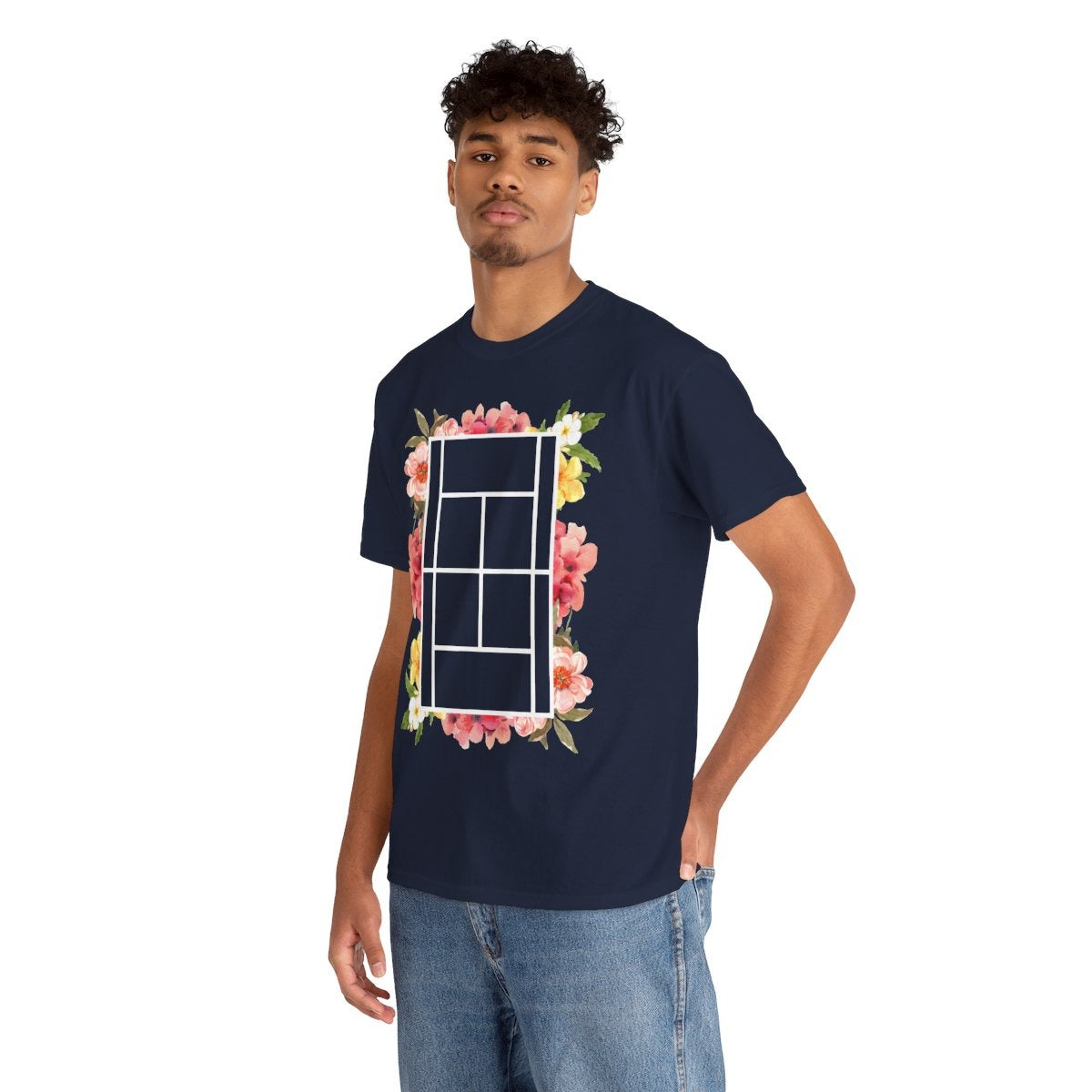 TENNIS FLORAL 1 - Tennis (Basic Tee)