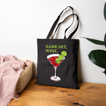 GAME, SET, WINE - Tennis (Tote Bag)