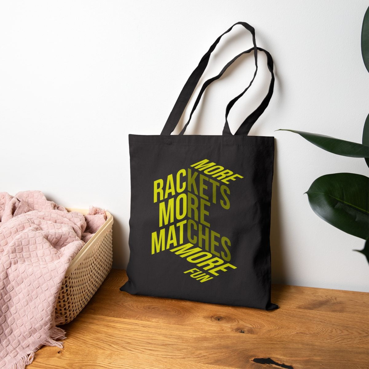 MORE RACKETS - Pickleball (Tote Bag)