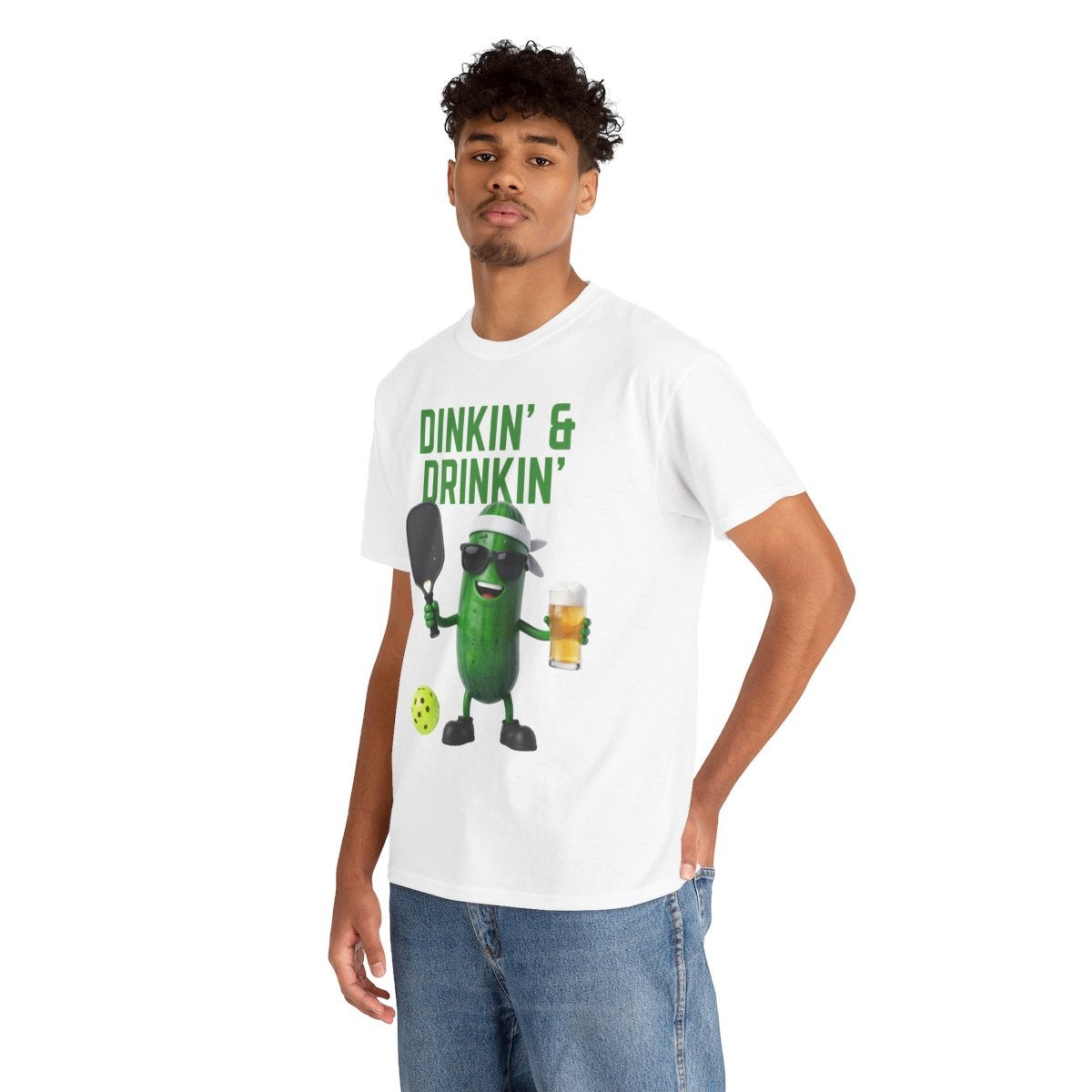 DINKIN' & DRINKIN'- Pickleball (Basic Tee)