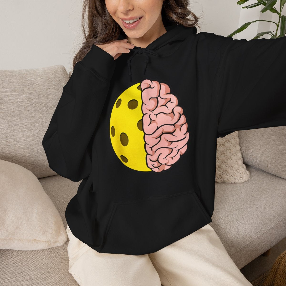 PICKLEBALL BRAIN- Pickleball (Hoodie)
