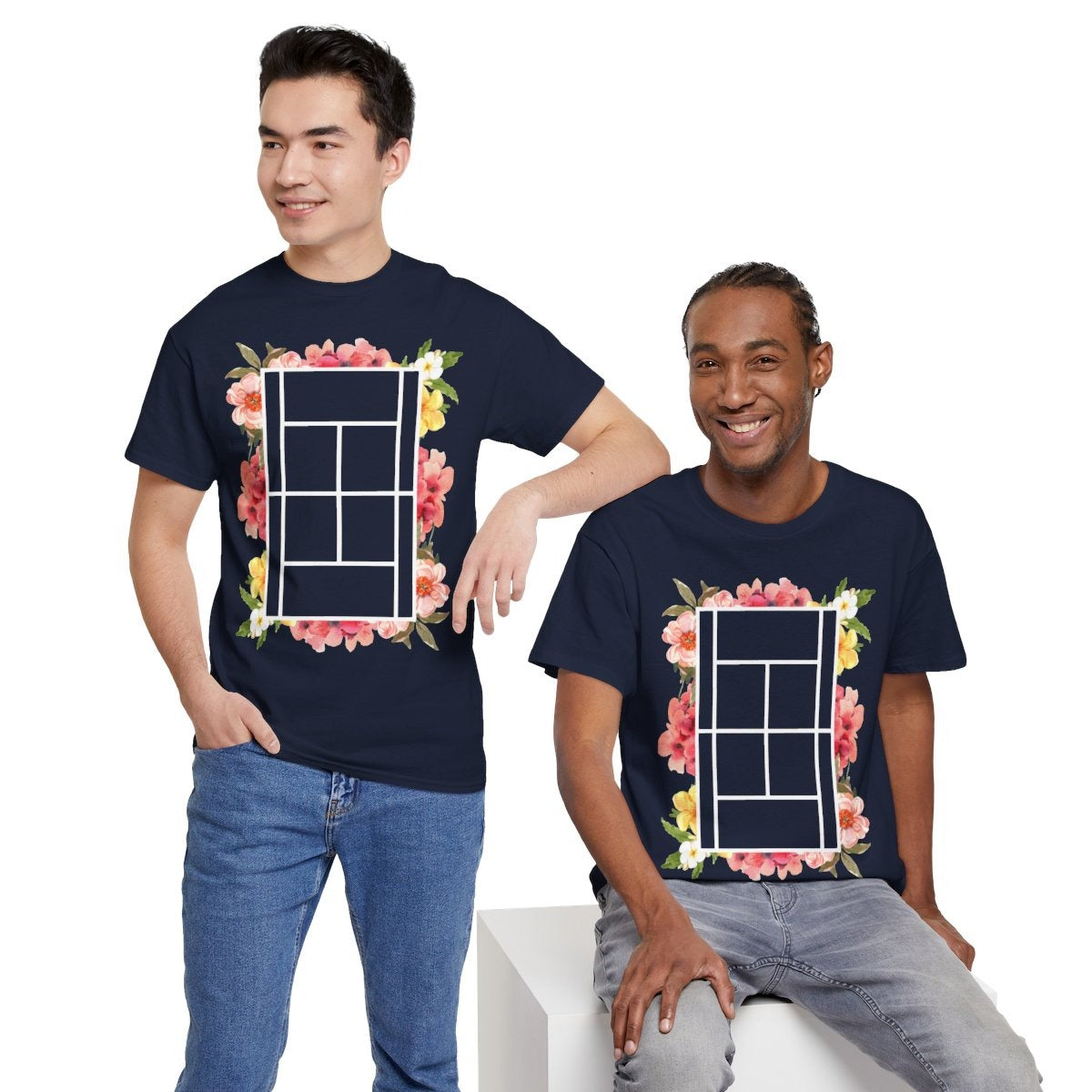 TENNIS FLORAL 1 - Tennis (Basic Tee)