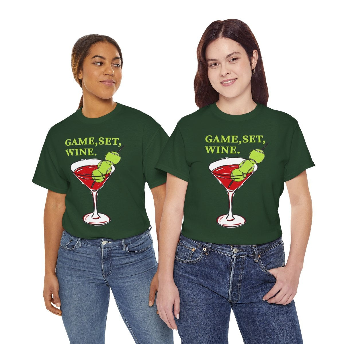 GAME, SET, WINE - Tennis (Basic Tee)