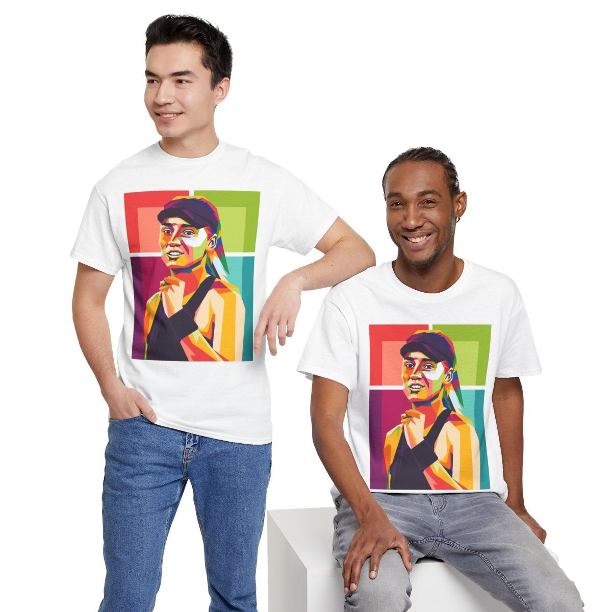 ELENA RYBAKINA 1 - Tennis (Basic Tee)