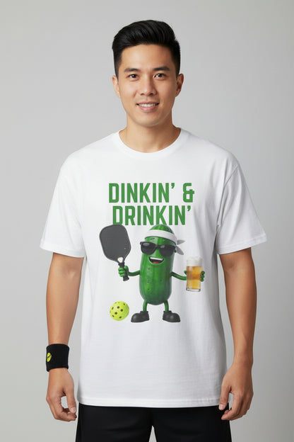 DINKIN' & DRINKIN'- Pickleball (Basic Tee)