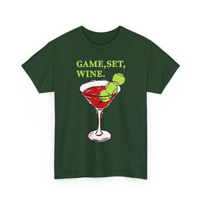 GAME, SET, WINE - Tennis (Basic Tee)